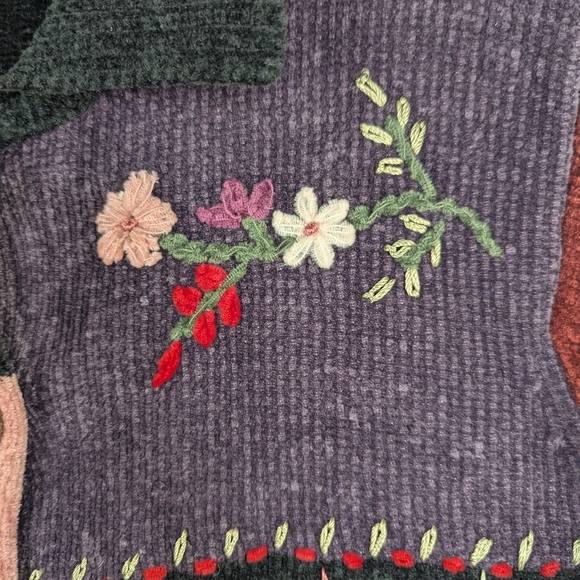 North Crest Size 8 (6-8) Chenille Cardigan In Great Vintage Condition - Picture 7 of 13